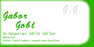 gabor gobl business card